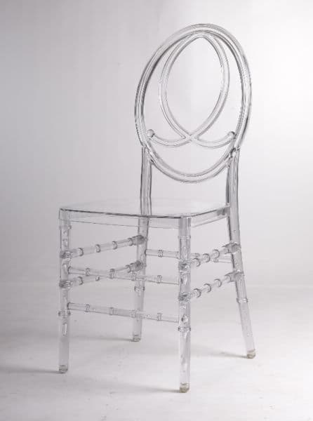 Clear resin phoenix wedding chair